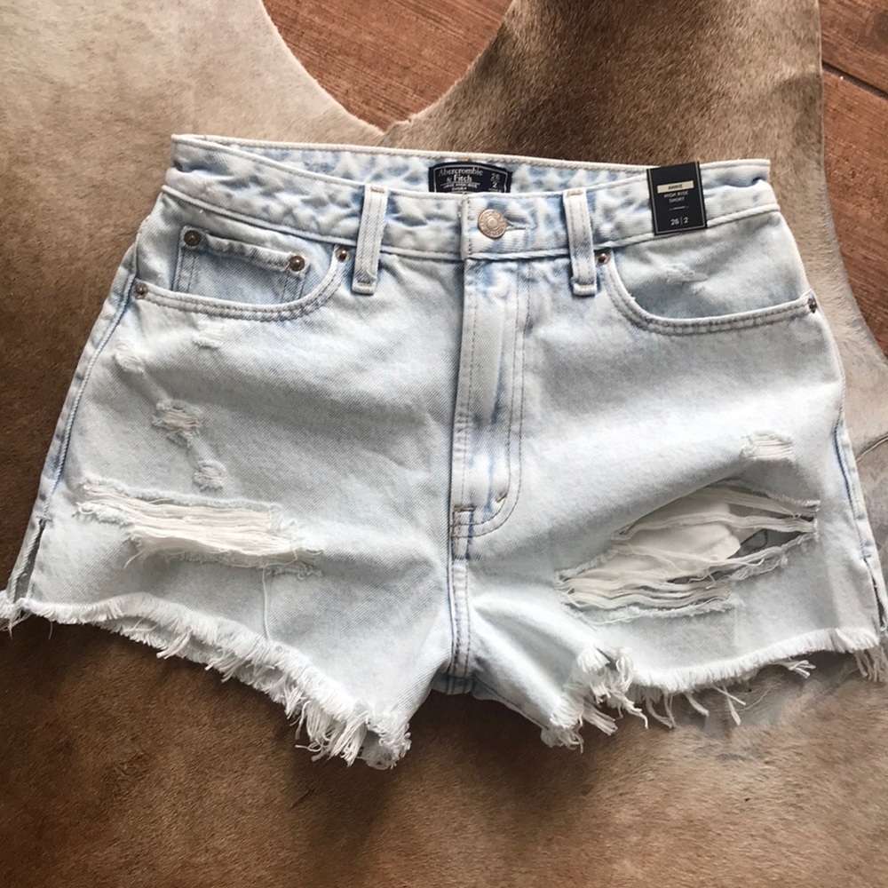 A&F High Rise Annie Jean Shorts